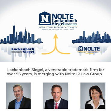 Graphic depicting Texas and New York Firms becoming one new logo